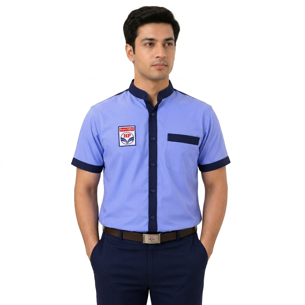 HPCL Petrol Pump Staff Uniform Shirt