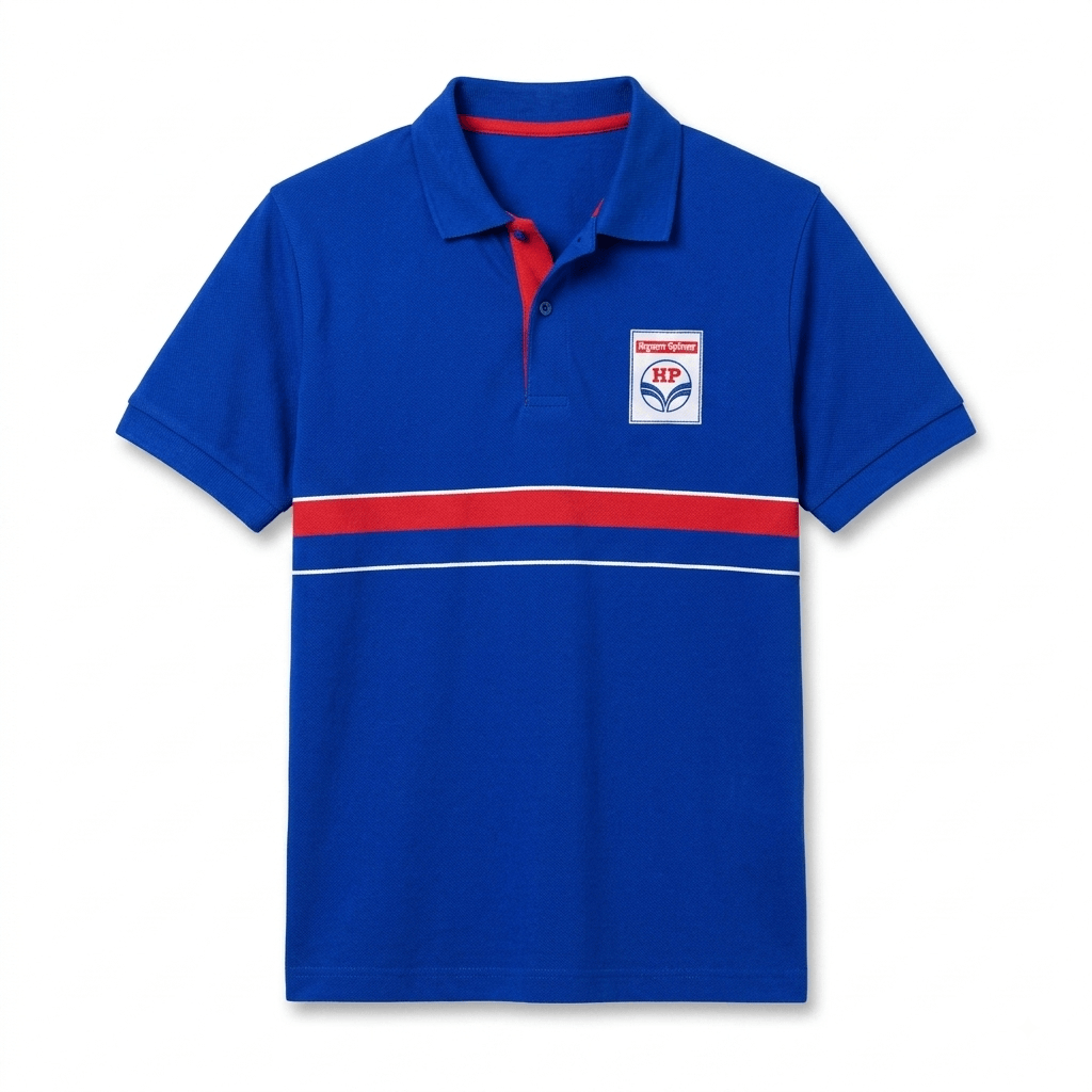HPCL Petrol Pump Staff Uniform T-Shirt