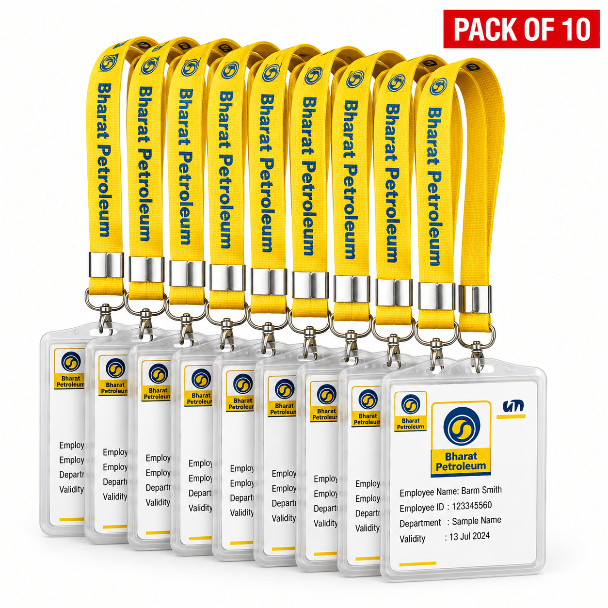 BPCL Petrol Pump Staff ID Cards – Pack of 10